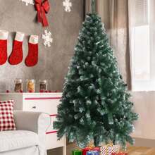 Christmas Tree With 6 Feet Iron Legs, White PVC, 650 Branches