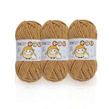 3pcs Handmade DIY Chenille Yarn Thick Boucle Yarn, Suitable For Scarves, Hats, Coats, Sweaters, Bags, Dolls, Cushions, 50g/Piece