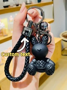 Personalized Keychain - Teddy Bear Keychain - Cartoon Keychain - Valentine's Day Gift - Meaningful Gift - Teddy Bear Keychain - Cute Teddy Bear Keychain - Backpack Pendant - Customized With Your Name Or Any Information - Christmas Gift - New Year Gift - Easter - Gift For Mom - Gift For Dad - Gift For Family - Keychain Guardian
