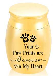 定制跨境出口宠物骨灰盒、纪念罐、猫狗殡葬用品、密封金属骨灰盒 - 彩色 - 查看 3