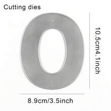 Big Size 0-9 Numbers Cutting Dies And Plastic Stencils Set For DIY Scrapbooking Album Card Making Decoration Paper Craft - Multicolor - View 23