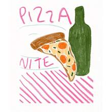 1 件现代厨房美味食物披萨沙丁鱼咖啡下午茶复古海报帆布画墙壁艺术家居装饰无框 - 彩色 - 查看 45