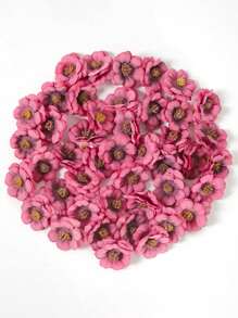 50 piezas/30 piezas Cabezas de flores de margarita artificiales de 3 CM/1.18 pulgadas, flores artificiales falsas, cabezas de flores de margarita artificiales, utilizadas para manualidades DIY, bodas, vestidos, decoración de fiestas, regalos, decoración del hogar, cumpleaños, graduación, decoración de otoño