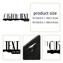 1 pieza Cartel personalizado de metal con apellido familiar, arte de pared del hogar personalizado moderno, placa de dirección de metal única, fácil de colgar para decoración del hogar, regalo familiar para Acción de Gracias, apto para interiores y exteriores, decoración de sala de estar