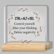 Funny Office Desk Sign, Cute Office Decor Gifts, Office Table Acrylic Decorations Supplies For Women Men, Desk Accessories For Coworker Boss Leader Friends - Transparent - View 3