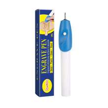 1pc Christmas Pattern DIY Carving Pen Festival Decoration Cup Creative Design Pattern Carving Products