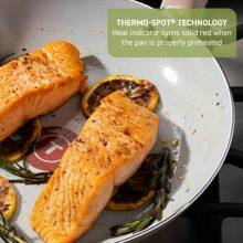 Conjunto de utensilios de cocina antiadherente de cerámica T-Fal Refresh de 20 piezas, seguro para el horno a 177°C, incluye sartén para huevos, sartenes, cacerolas, plancha, cacerola salteadora, olla holandesa y utensilios, ollas, sartenes, gris luna