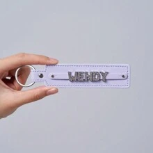 Personalisierter Acryl Mehrfarbiger Buchstaben Schlüsselanhänger, bestes Weihnachtsgeschenk, Geburtstagsüberraschung für Familie und Freunde, Leder Schlüsselanhänger, Acryl Namenspersonalisierung, Herbst/Winter Feiertags Geschenk, Überraschung für Lieblingsmenschen
