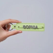 Personalisierter Acryl Mehrfarbiger Buchstaben Schlüsselanhänger, bestes Weihnachtsgeschenk, Geburtstagsüberraschung für Familie und Freunde, Leder Schlüsselanhänger, Acryl Namenspersonalisierung, Herbst/Winter Feiertags Geschenk, Überraschung für Lieblingsmenschen