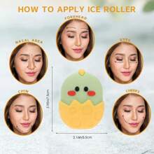 Ice Roller For Face Silicone Skin Care Beauty Lifting Contouring Ice Roller Facial Roller Reduce Acne Lovely Chicke Shape