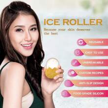 Ice Roller For Face Silicone Skin Care Beauty Lifting Contouring Ice Roller Facial Roller Reduce Acne Lovely Chicke Shape