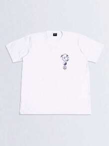 Unisex 100% Cotton Streetwear Written/Graffiti T-Shirt New Arrival Various Colors!! PLUS SIZE - 白色 - 查看 3