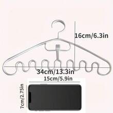 10pcs Wavy Clothes Hangers, [Random Color], Bedroom Accessory, Laundry Organization, Space-Saving Tank Top & Bra Hangers, Closet Organization, Wardrobe Organization And Storage, Home Organization And Storage Supplies