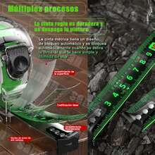 Cinta Metrica Flexometro Regla Retractil Fluorescente 10m,cinta métrica duradera y de alta precisión - transparente - Ver 7