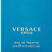 Versace EROS FOR MEN 0.17 FL OZ / 5 ML EAU DE TOILETTE SPLASH - MINI - TRAVEL SIZE