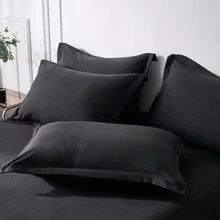 5/7-Piece Solid Colour Checkered Bed Comforter Sets Queen - Soft Microfiber, Lightweight, All-Season, Twin/Full/Queen/King Size Bed In A Bag, Quilt Set With Breathable Fabric And Easy Care,Summer Bedding Set ,Ideal Gift. - màu đen - Xem 9