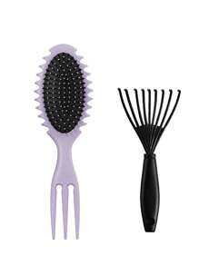 1 cái / 2 cái Lược định hình tóc xoăn, Lược chải tóc xoăn, Dùng để chải và tạo kiểu tóc xoăn cho nam và nữ để giảm kéo - Nhiều màu - Xem 17