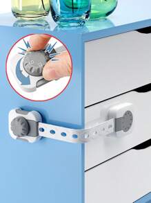 6pcs Baby Cabinet Locks,Child Multi-Functional Cabinet Locks And Refrigerator Locks,Baby Proof Security Protector Drawer Door Locks, Plastic Door Locks,Shower Family Decorations Gifts - Multicolor - View 3