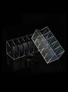 1 件亚克力腰带收纳盒，透明亚克力多隔层腰带收纳盒，男女通用家居收纳