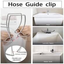 304 Stainless Steel Washing Machine Drainage Pipe Support Bracket, Easy To Install Without Drilling, Strong Fixation - Multicolor - View 4