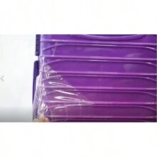 UUH - 4 Piece Luggage Set - Rugged ABS Material, Smooth Dual Wheels, TSA Certified Lock, 13/20/24/28 Inch Gradient Colours, Ultra-Lightweight Design - Suitable For All Travels, Christmas, Gifts, New Years - Red Violet - View 10