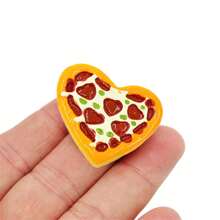 2pcs/Pack Mini Creative Pizza Toy, Miniature Photography Props