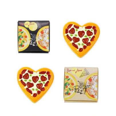 2pcs/Pack Mini Creative Pizza Toy, Miniature Photography Props