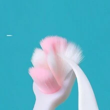 1pc Infant Toothbrush, 10,000 Soft Bristles, Protects Gums, Cartoon Rabbit Design, Great As Christmas, Halloween Kids Gift