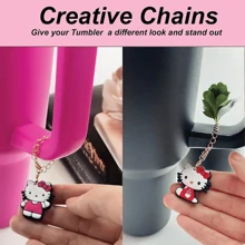 Sanrio 4pcs Silicone Straw Covers - Dustproof & Safety Toppers For Cups, Fits 30oz & 40oz Tumblers - Cute Cartoon Design, Material