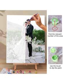Set foto pictură digitală în ulei personalizată, decorare casă nuntă, diverse dimensiuni, lucrat manual, Crăciun, Ziua Îndrăgostiților, cadou de ziua de naștere, cadou de Ziua Îndrăgostiților, set complet de 24 de culori cu ramă, 2 seturi de pensule gratuite, decorare casă, artă, hobby (vă rugăm să furnizați fotografii clare), multifuncțional, durabil, ornamental, reutilizabil, rafinat, elegant, de înaltă calitate, colorat, modern, personalizat, unic, reîmprospătare casă