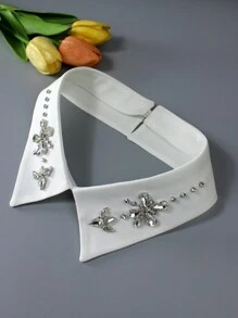 1 chiếc cổ áo rời thủ công đính đá pha lê cao cấp, thiết kế hoa hướng dương và cỏ ba lá, phù hợp với áo len, áo phông, váy, áo khoác, cho mùa xuân/hè/thu/đông, lễ hội, du lịch, vũ trường, trang phục tốt nghiệp. - Nhiều màu - Xem 13