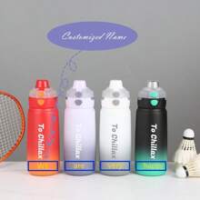 21 Ounces Double-Lid Highly Attractive Gradient Color Sports Water Cup Large-Capacity Bounce Cup Portable Water Cup Double-Layer Insulated Cup Cycling Leisure Outdoor Hiking Mountaineering Water Bottle Customized 1 Pack