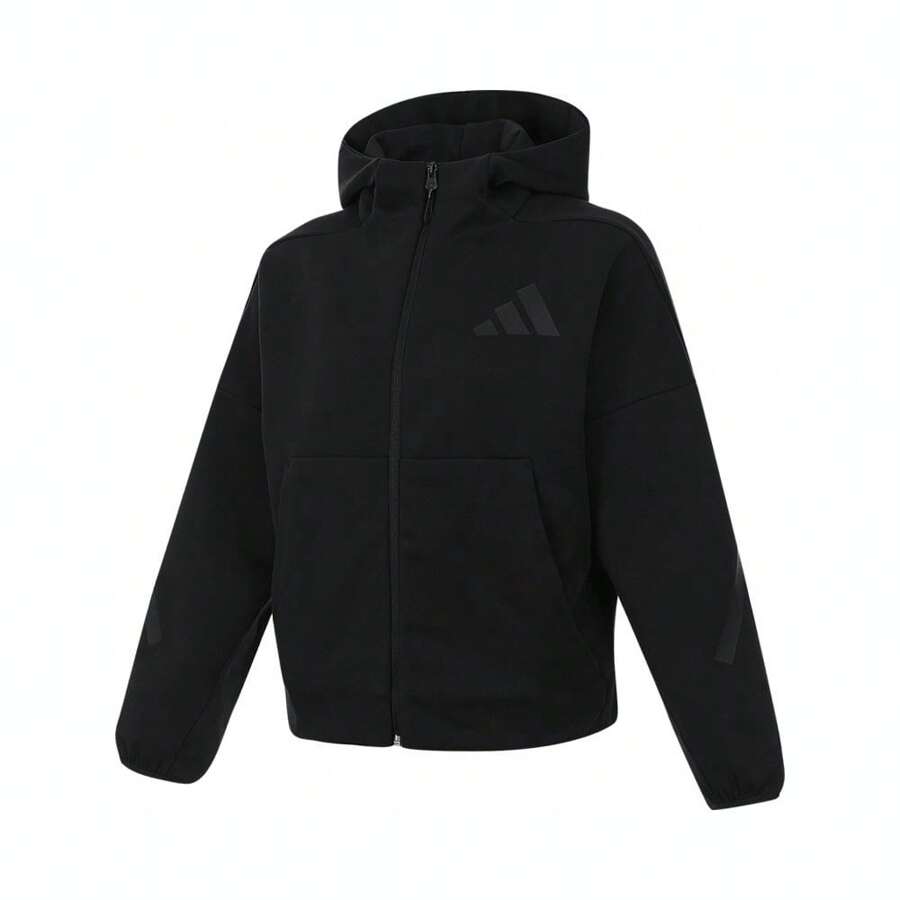 Adidas 2024 Women's W Z.N.E. FZ Knit Hoodie Jacket - Black - View 1