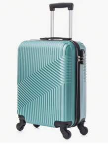 STARLEY-Maleta Avión Equipaje de Mano Viaje Cabina Trolley ABS Rígida 4 Ruedas Maleta de cabina rigida con asa telescopica 55x35x20CM Opción de Compra con Bolsa para Zapatos (Se Venden por Separado)