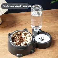 2-In-1 Elevated Tilted Pet Feeder With Stainless Steel Food & Water Bowls, Protects Pets Neck And Promotes Safer Eating & Drinking - Multicolor - View 10