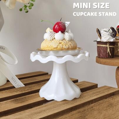 1個 ミニカップケーキスタンド ケーキ ディスプレイスタンド チョコレート、デザート、ウェディング、誕生日、ベビーシャワー、ティーパーティー用品 ゴールド ウェディングと誕生日用品 ホームとパーティーの装飾
