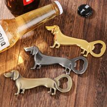 1pc Gold/Bronze/Dark Silver Dachshund Shaped Bottle Opener With Thermal Lined Bag/Gift Box, Suitable For Beer, Wine, Juice Opening, Bar, Club, Restaurant, Home Bar Tools, Summer Beverage Accessories, Applicable For Holiday/Corporate Celebration/Gathering Party/Birthday Gift For Men And Women, For Outdoor, Camping, Gift For Father