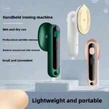 1 pieza Vaporizador de ropa portátil de mano mini eléctrico, plancha de vapor para el hogar y viajes, giratoria, para ropa húmeda y seca, color aleatorio