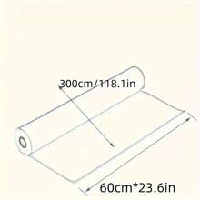 1 Roll 60*300cm Static Cling Whiteboard Wall Paper, Reusable For Graffiti And Drawing, Removable Non-Adhesive Dry-Erase Surface For Learning, Matching Texture Material, Easy Writing And Erasing For Home And Office Decor, Cute Drawing, Gift, Living Room Decor, Home Bedroom Refresh, Kitchen Ideas, Bathroom Decor, Renovation Stickers Peel Wall Panels, Wall Paper, Wallpapers, Spring Decoration Items Refresh Your Home, Rama Decoration Stickers - Multicolor - View 3