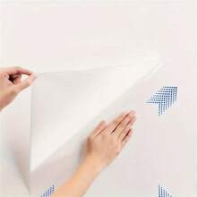 1 Roll 60*300cm Static Cling Whiteboard Wall Paper, Reusable For Graffiti And Drawing, Removable Non-Adhesive Dry-Erase Surface For Learning, Matching Texture Material, Easy Writing And Erasing For Home And Office Decor, Cute Drawing, Gift, Living Room Decor, Home Bedroom Refresh, Kitchen Ideas, Bathroom Decor, Renovation Stickers Peel Wall Panels, Wall Paper, Wallpapers, Spring Decoration Items Refresh Your Home, Rama Decoration Stickers - Multicolor - View 5