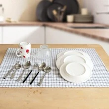 1 Set Of 4pcs Mixed Rectangular Kitchen Towels, 19.69 X 27.56 Inch/50 X 70cm, Large Size, Woven, Absorbent, Breathable, Hanging Design, Suitable For Kitchen, Dining Room, Living Room, Hotel