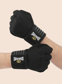 GOUNOD 1Pair Full Finger Workout Gloves Sports Gym Fitness Training Gloves For Weightlifting. - Black - View 7