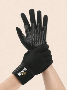 GOUNOD 1Pair Full Finger Workout Gloves Sports Gym Fitness Training Gloves For Weightlifting. - Black - View 6