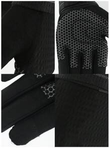 GOUNOD 1Pair Full Finger Workout Gloves Sports Gym Fitness Training Gloves For Weightlifting. - Black - View 4