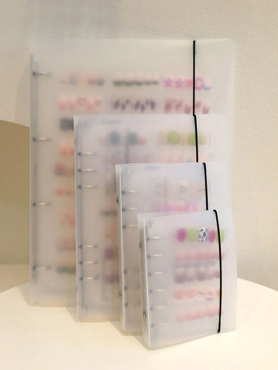 1pc Nail Art Album, Nail Sample Display Book, Includes 3 Inner Pages