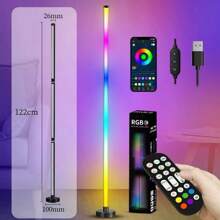 1/2 PCS 48" Smart LED Floor Lamp RGB Remote & APP Control Music Sync Corner Lighting - màu sắc - Xem 10