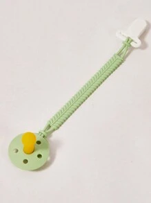 2pcs/Set Baby Pacifier & Pacifier Clip, Silicone Pacifier Head, 0-6 Months And 6-36 Months, Extra Soft, Anti-Colic, Newborn To 36 Months, Mimic Breastfeeding, Prevent Losing
