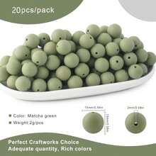 30 peças/20 peças 12mm/15mm Contas de Silicone, Usadas para Fabricação de Chaveiros, Contas Solta de Silicone para Fabricação de Pulseiras e Colares, e Contas de Silicone Circular para Canetas