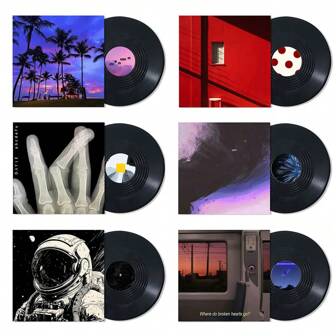 1Pc Of 12 Inch Fake Plastic Records Record Wall Decoration, Dormitory Decoration, Room Decoration Aesthetic Retro, Music Themed Decoration Plastic Vinyl Record, Universal Holiday Decoration, Creative Graffiti Design, Perfect Birthday Gift. Birthday Gifts Graduation