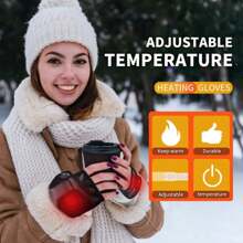 Găng tay lót sưởi ấm có thể sạc lại, Găng tay giữ ấm tay Unisex thích hợp cho các hoạt động ngoài trời vào mùa đông như đi xe máy, trượt tuyết, cắm trại, câu cá và săn bắn, giữ ấm tay trong thời tiết lạnh - màu đen - Xem 2